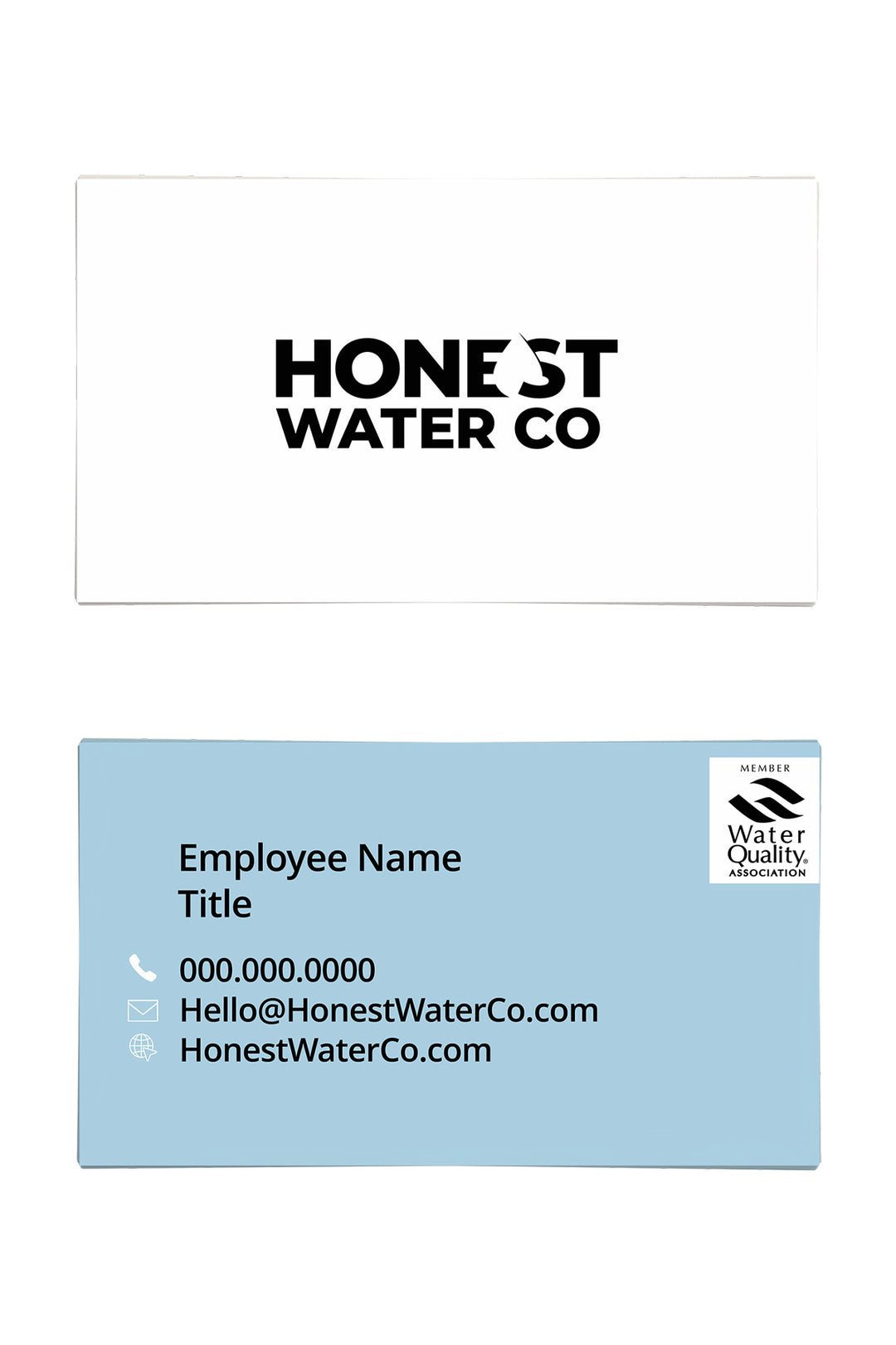 Honest Water Co Business Cards