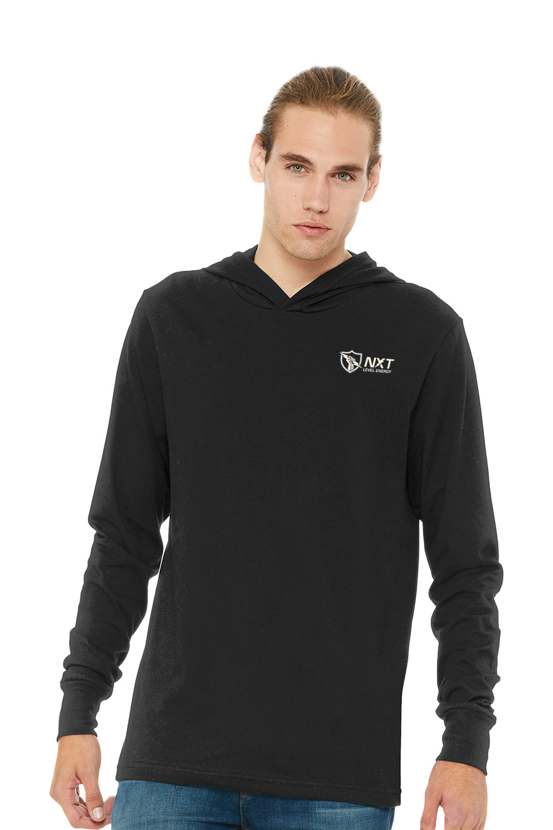 Jersey Hooded Long Sleeve Tee
