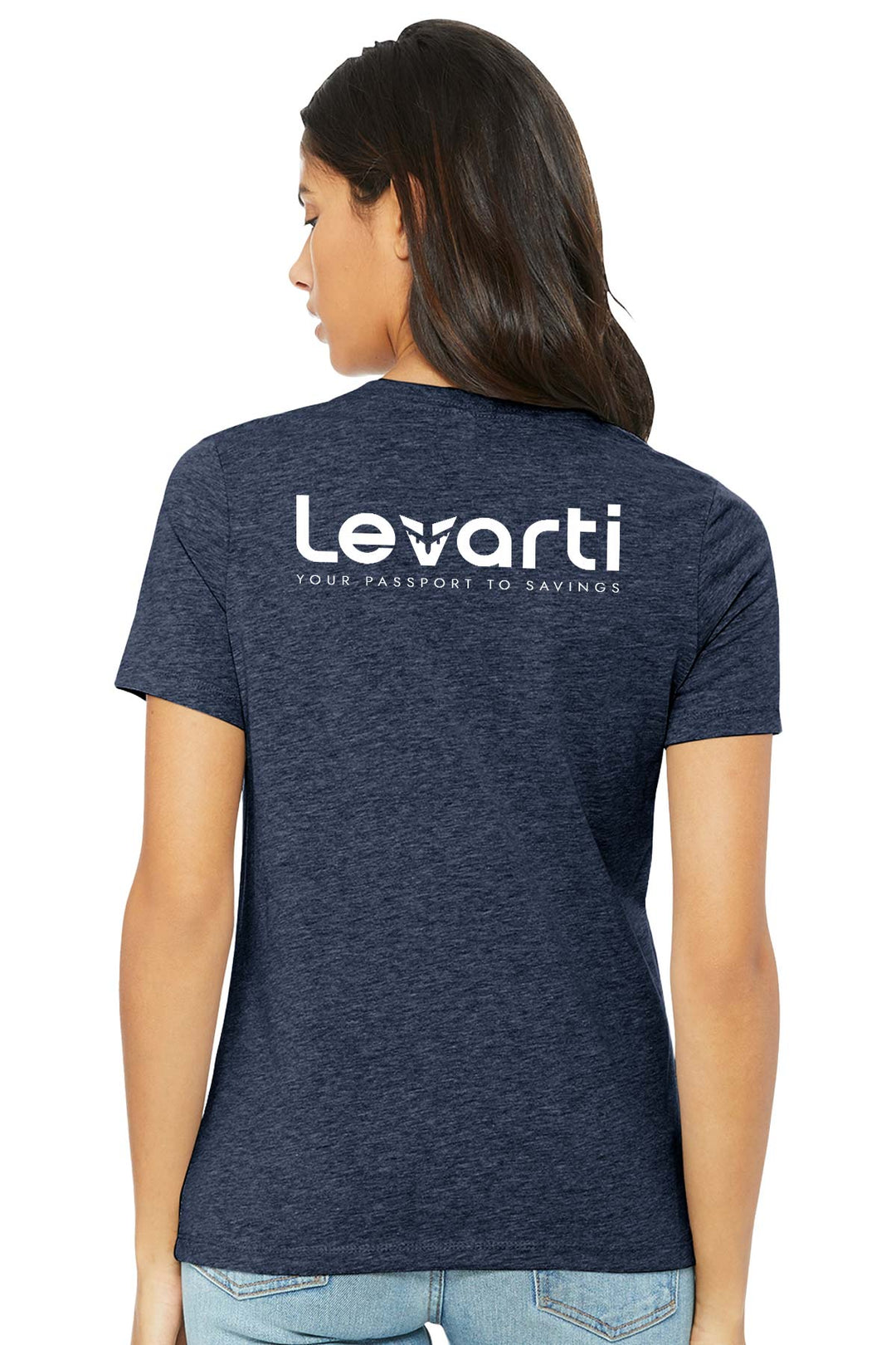 Ladies Relaxed Fit Heather CVC Tee