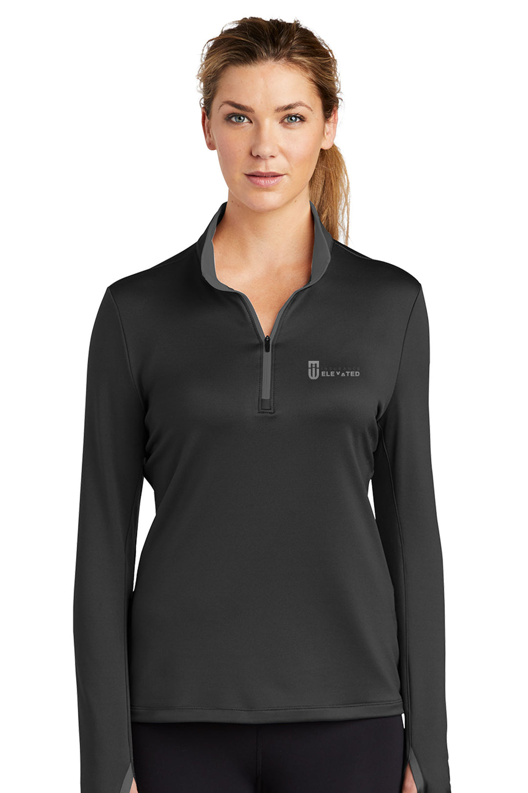 Ladies Dri-FIT Stretch 1/2-Zip Cover-Up
