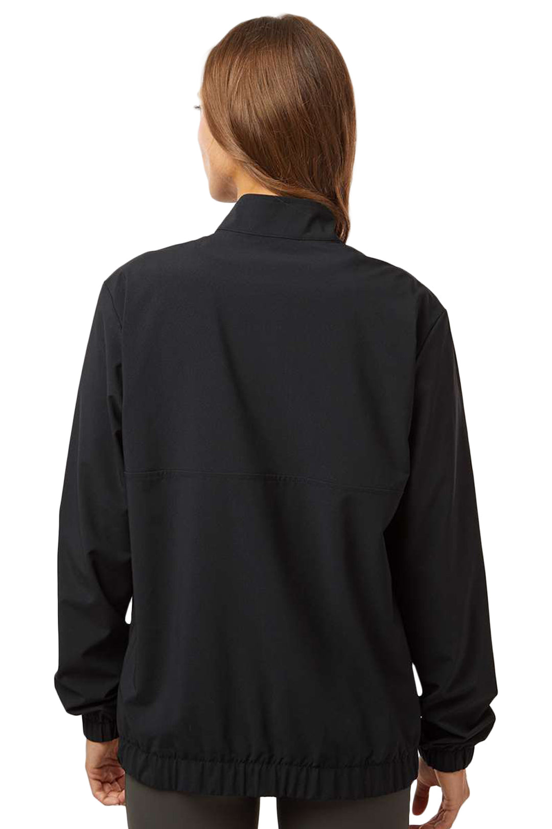 Ladies Woven Half-Zip Pullover