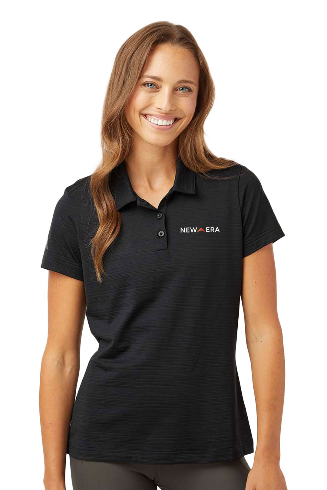 Ladies Textured Stripe Polo