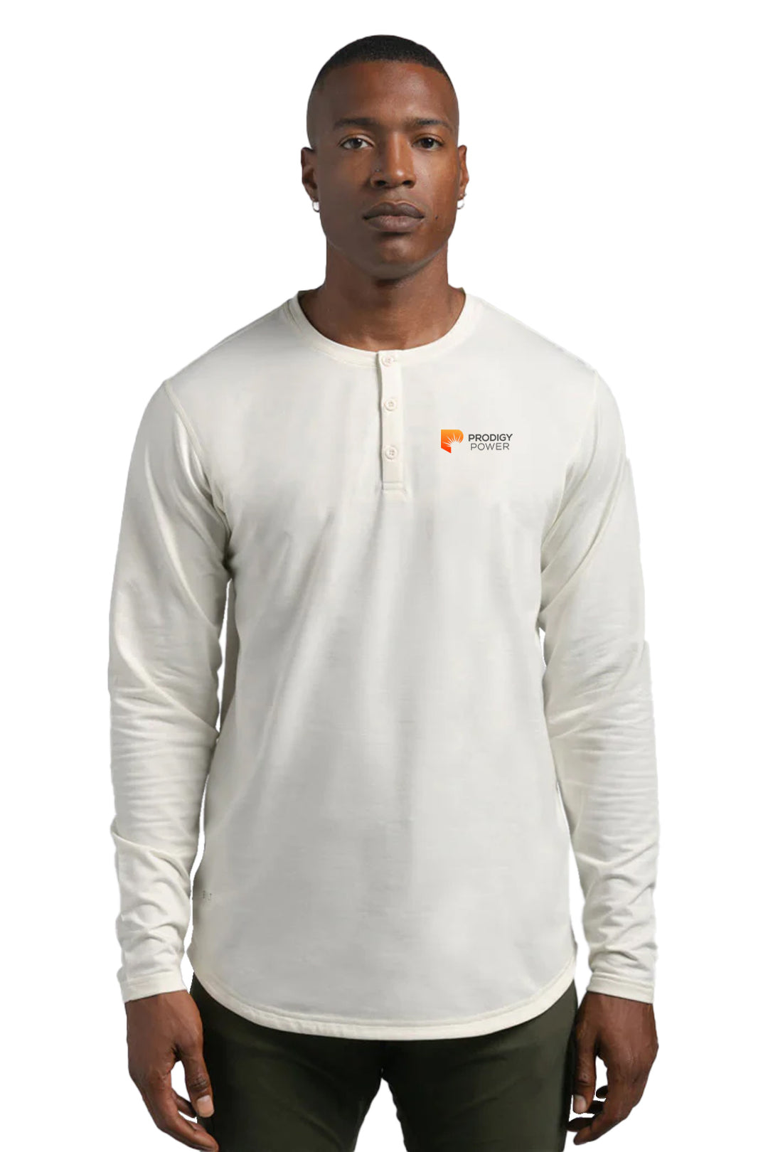 Henley Drop-Cut Long Sleeve: LUX