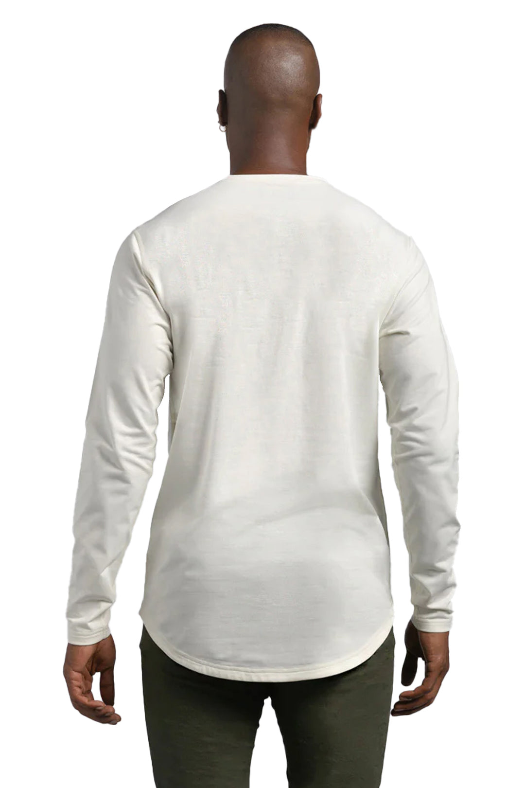 Henley Drop-Cut Long Sleeve: LUX