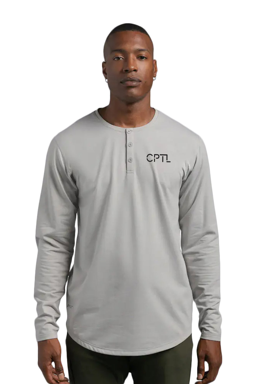 Henley Drop-Cut Long Sleeve: LUX