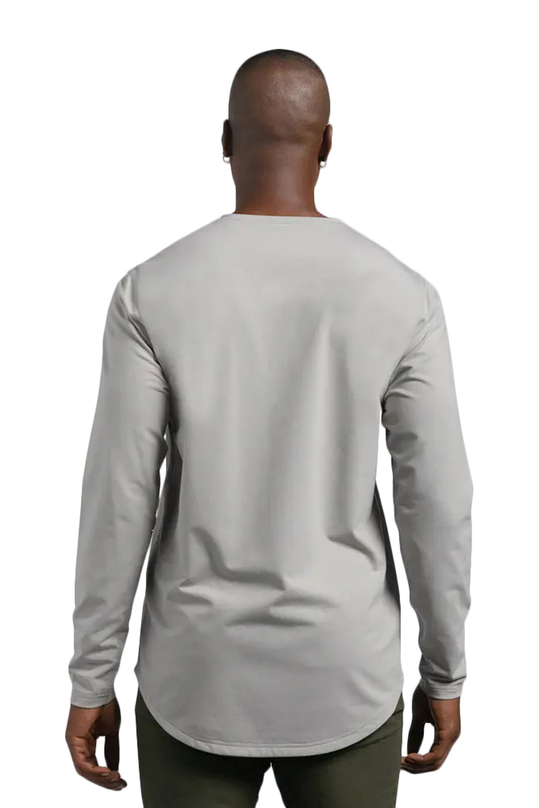 Henley Drop-Cut Long Sleeve: LUX