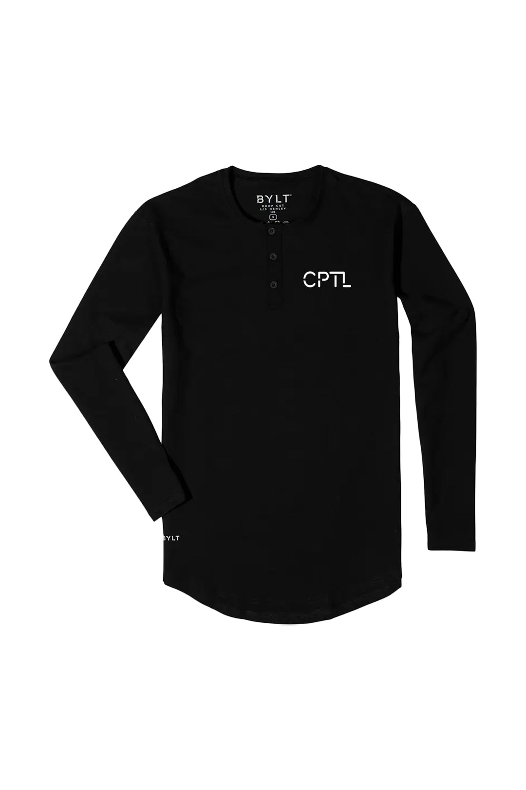 Henley Drop-Cut Long Sleeve: LUX