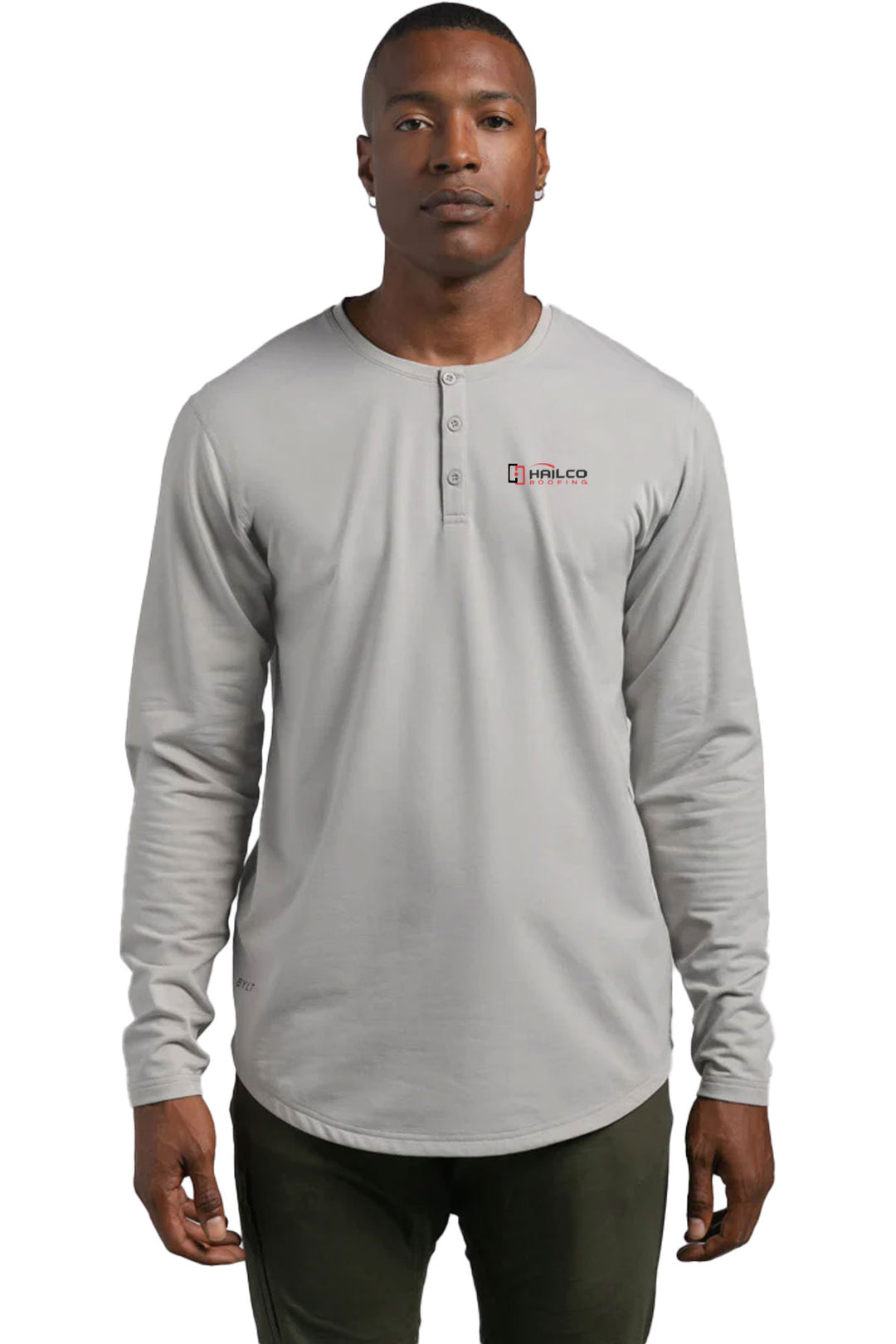 Henley Drop-Cut Long Sleeve: LUX