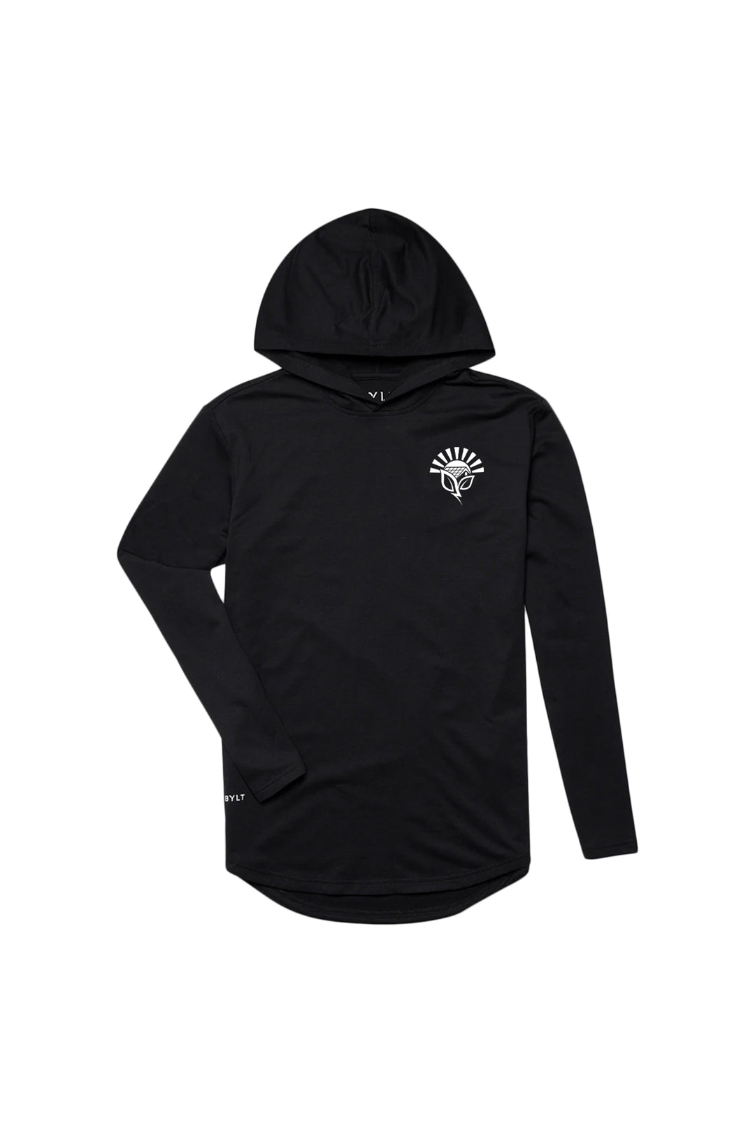 Hooded Drop-Cut Long Sleeve
