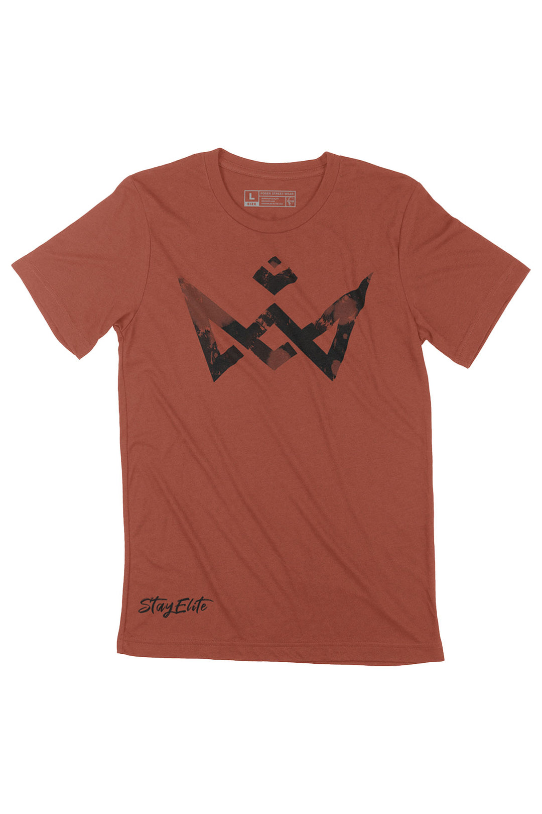Black Crown Ink Blot Tee