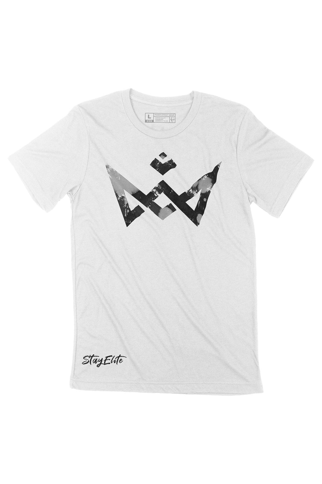 Black Crown Ink Blot Tee