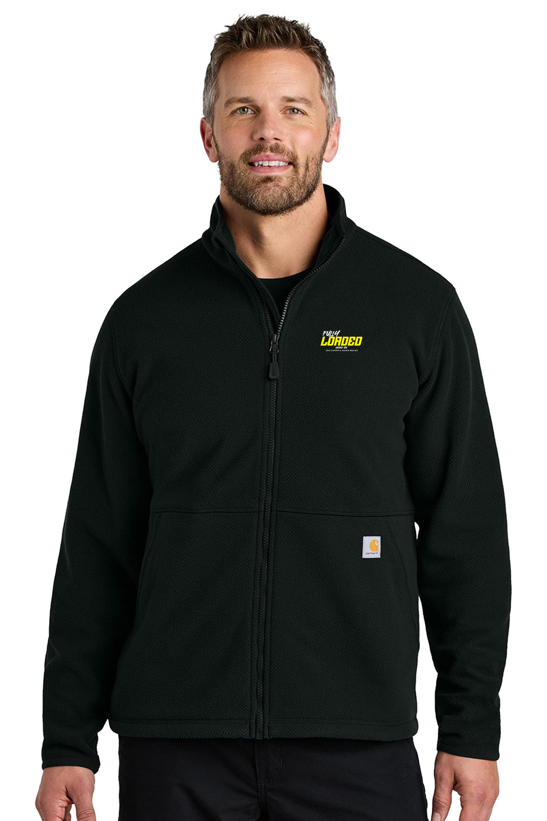 Textured Full-Zip Fleece Jacket