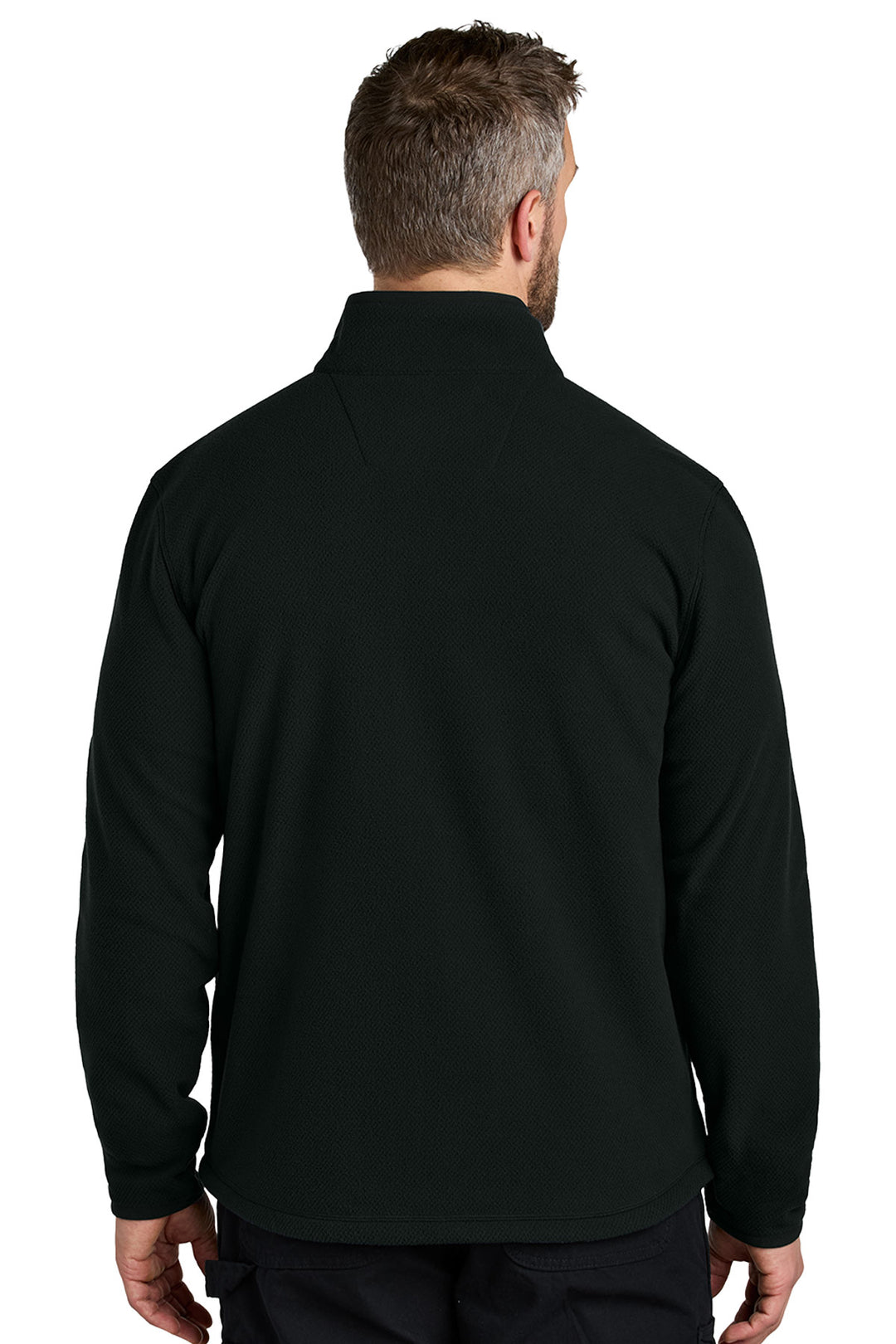 Textured Full-Zip Fleece Jacket