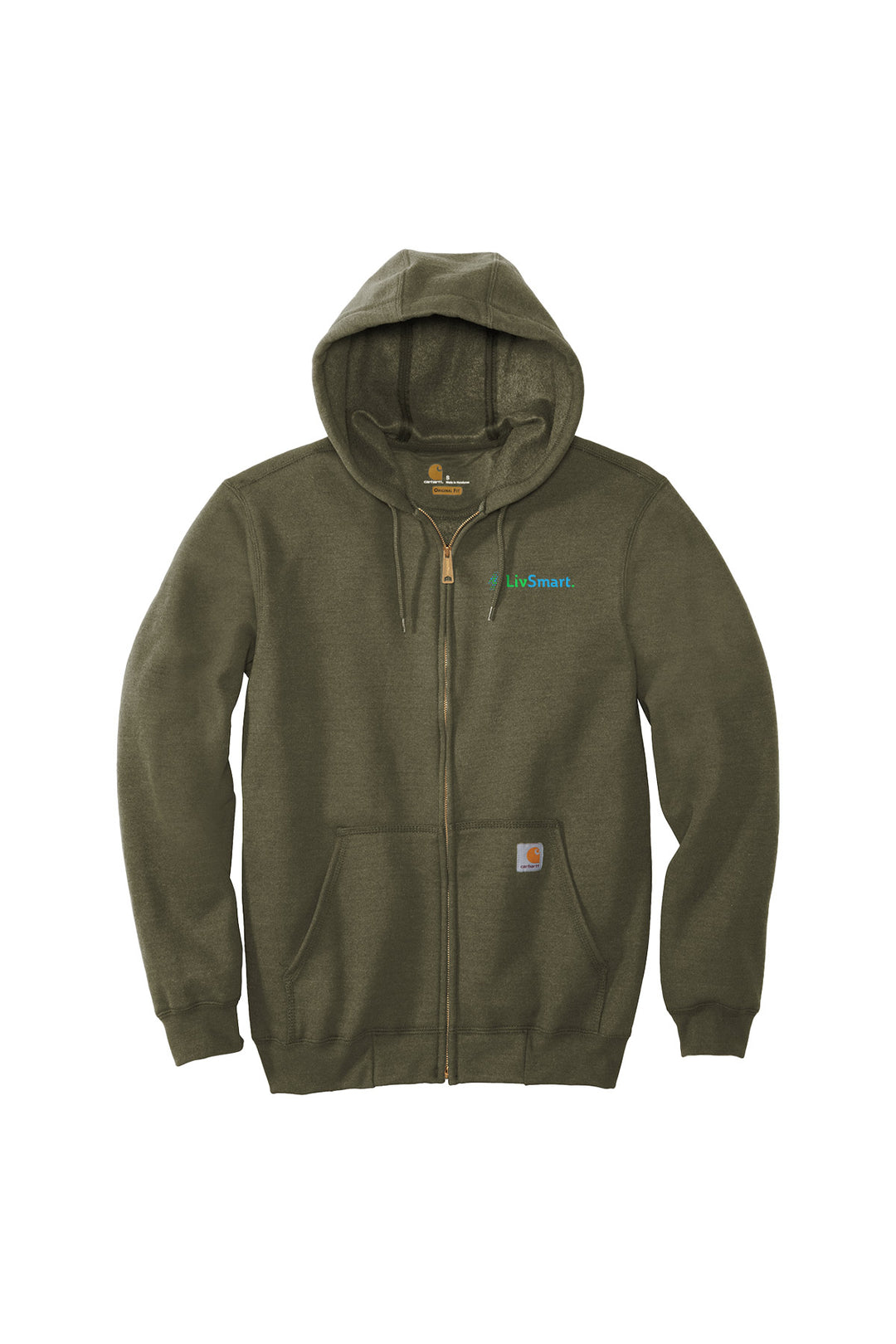 Midweight Hooded Zip-Front Sweatshirt