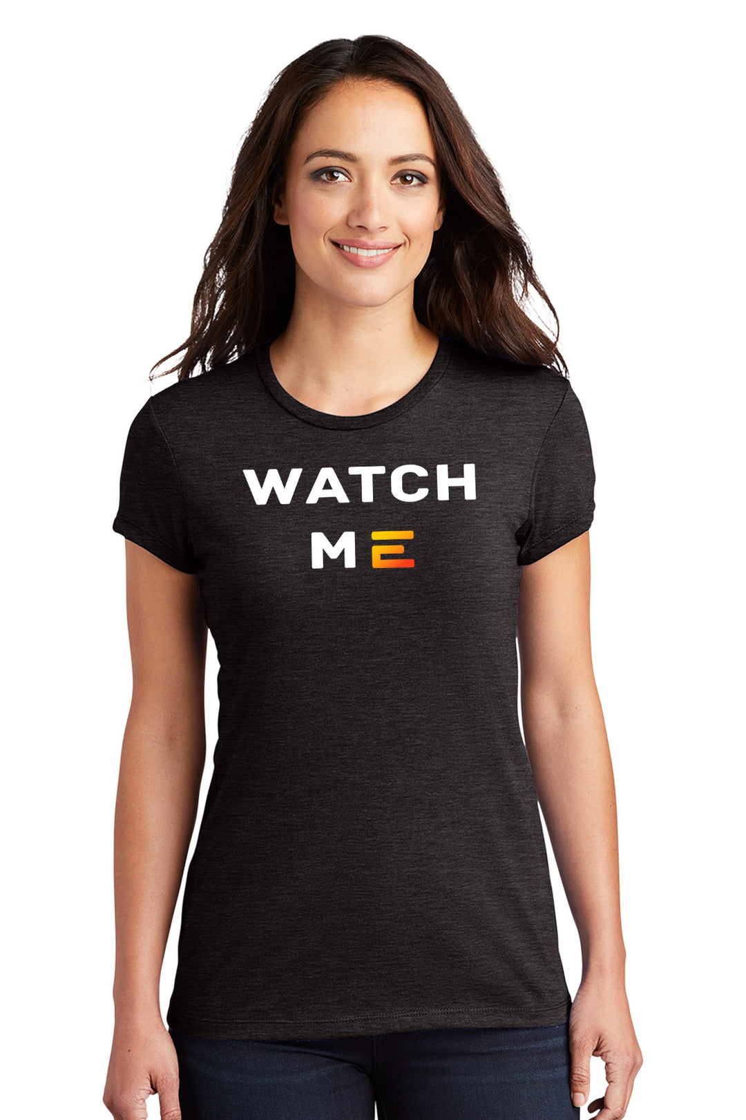 Ladies Fitted Perfect Tri Tee - Watch Me