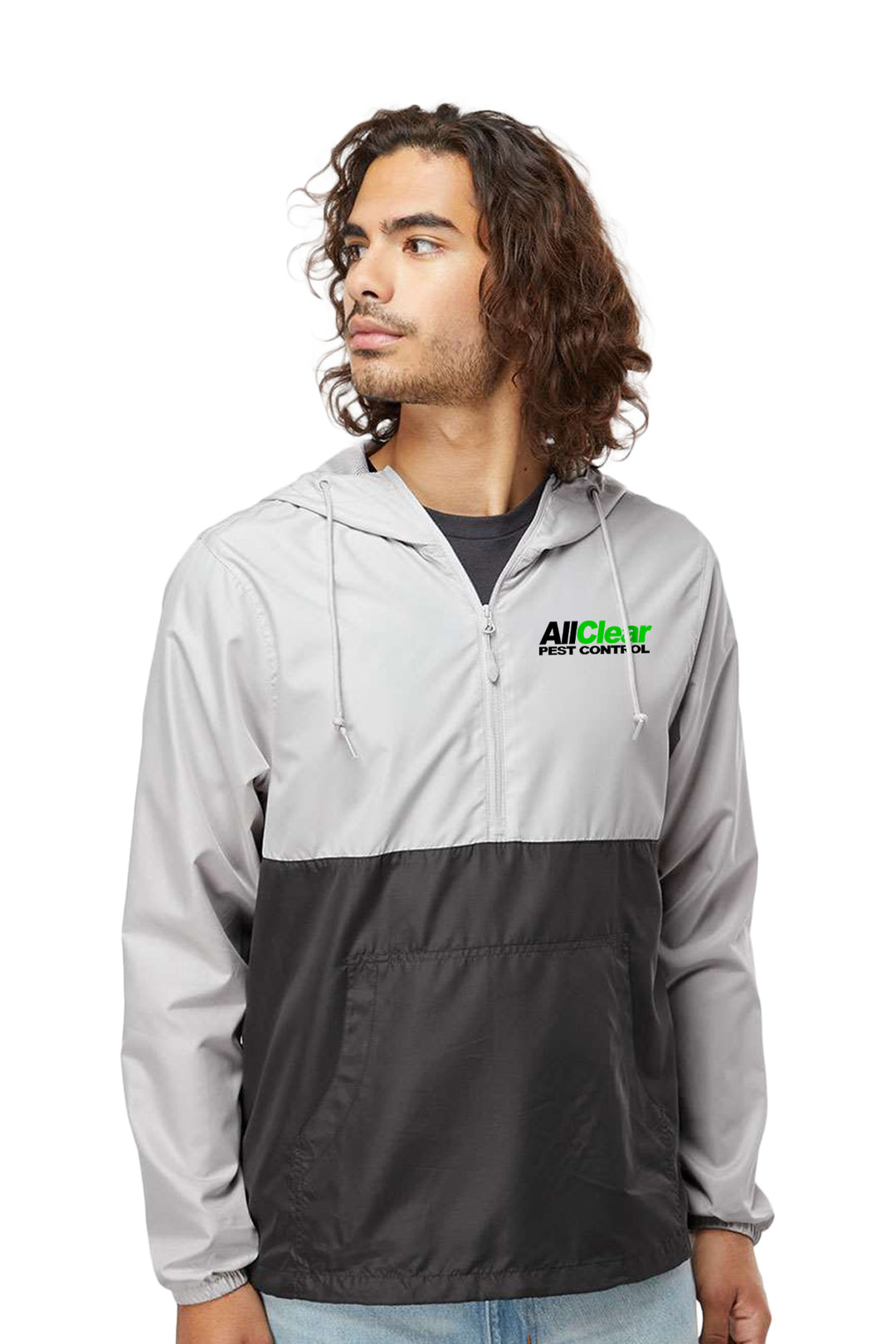 Lightweight Quarter-Zip Windbreaker Pullover Jacket
