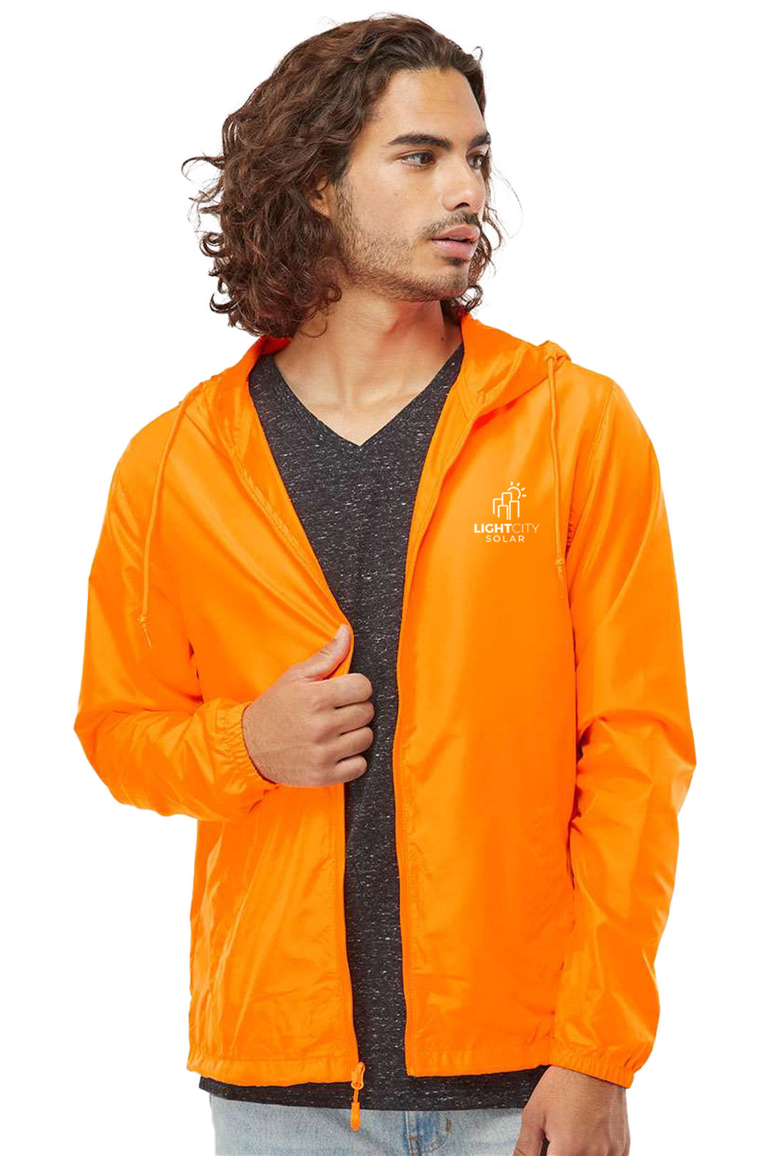 Lightweight Windbreaker Full-Zip Jacket