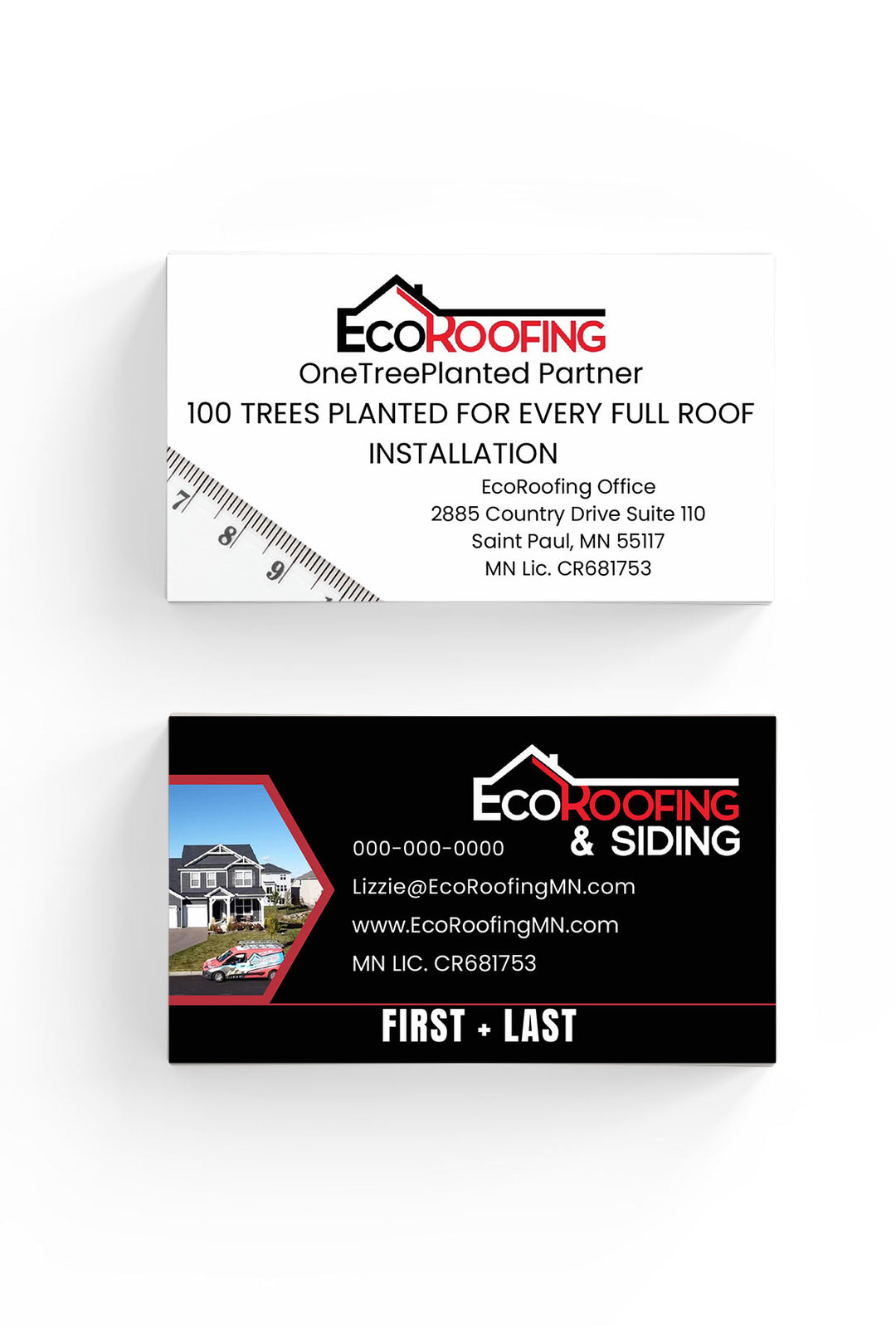 EcoRoofing Business Cards