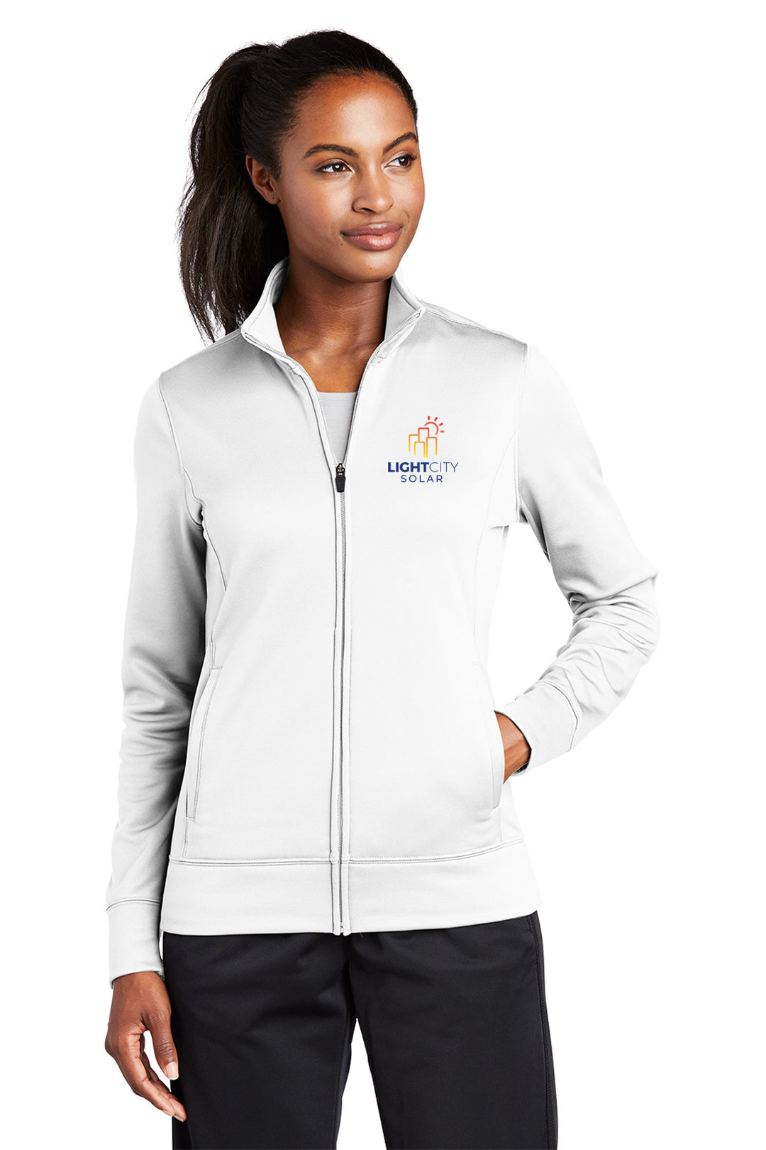 Ladies Sport-Wick Fleece Full-Zip Jacket