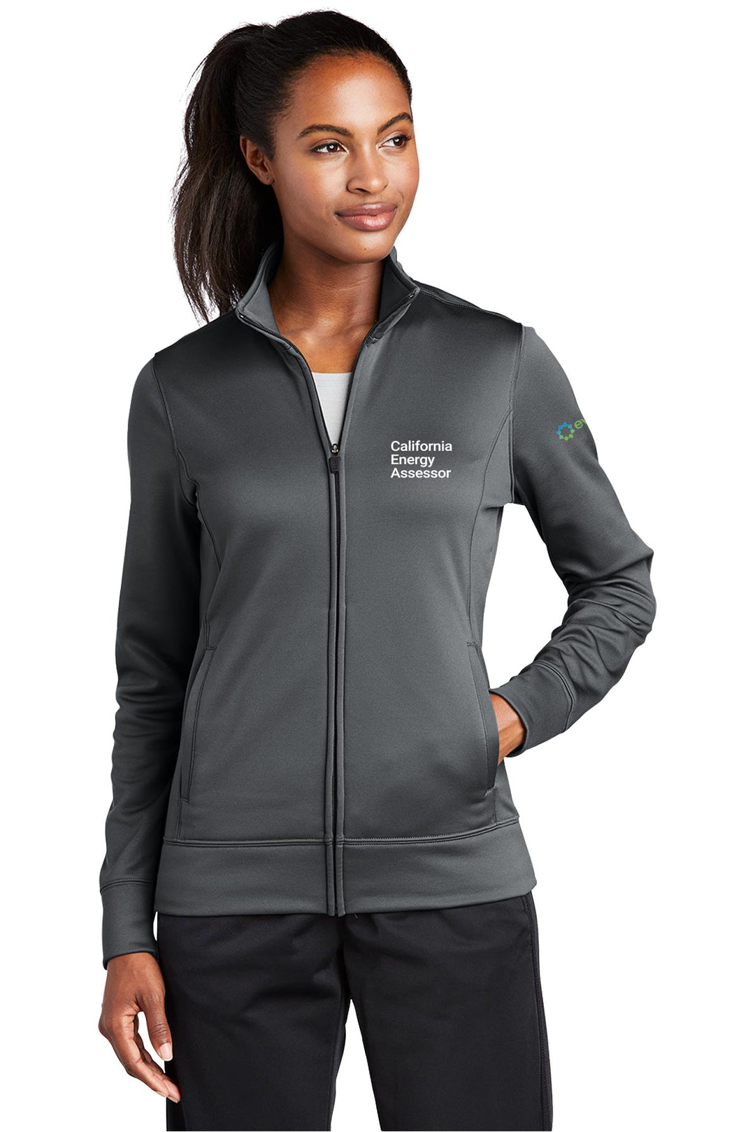 Ladies Sport-Wick Fleece Full-Zip Knocking Jacket