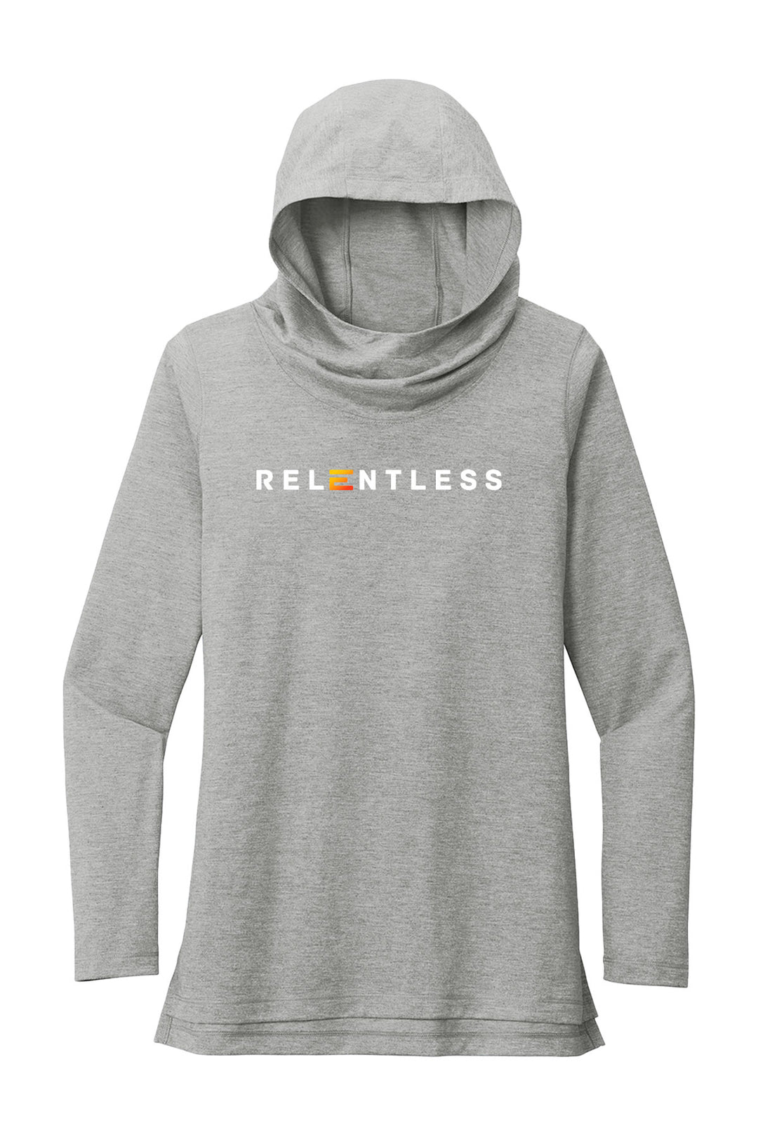 Ladies PosiCharge Tri-Blend Wicking Long Sleeve Hoodie - Relentless