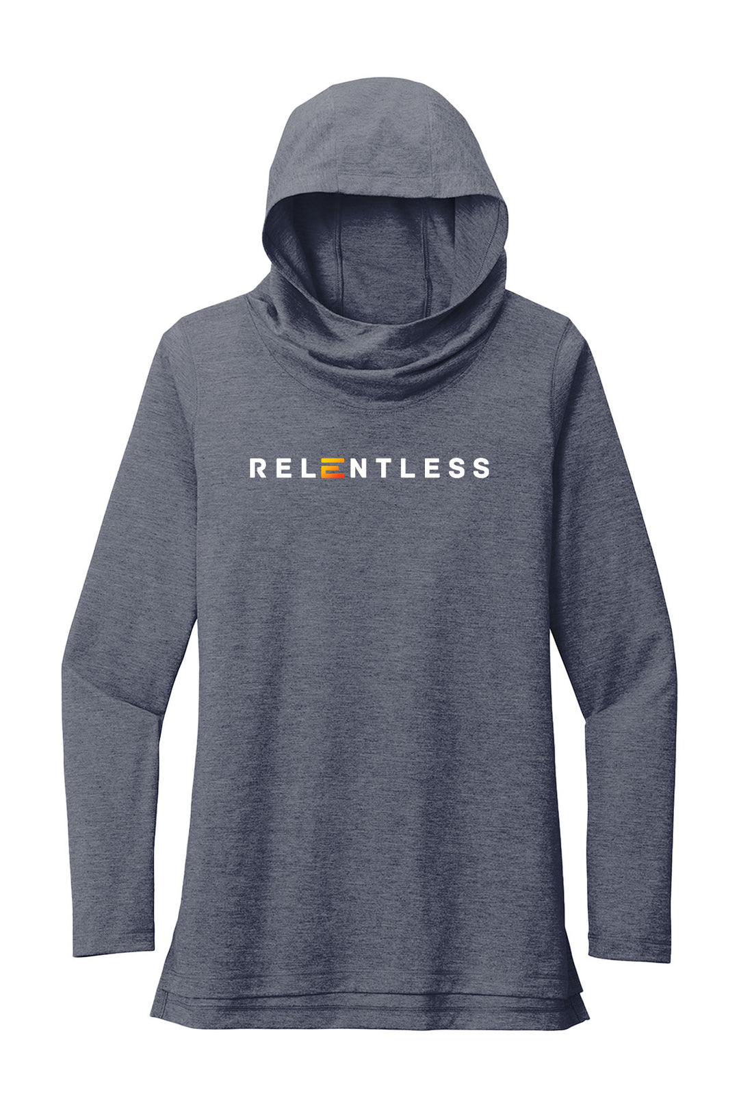 Ladies PosiCharge Tri-Blend Wicking Long Sleeve Hoodie - Relentless