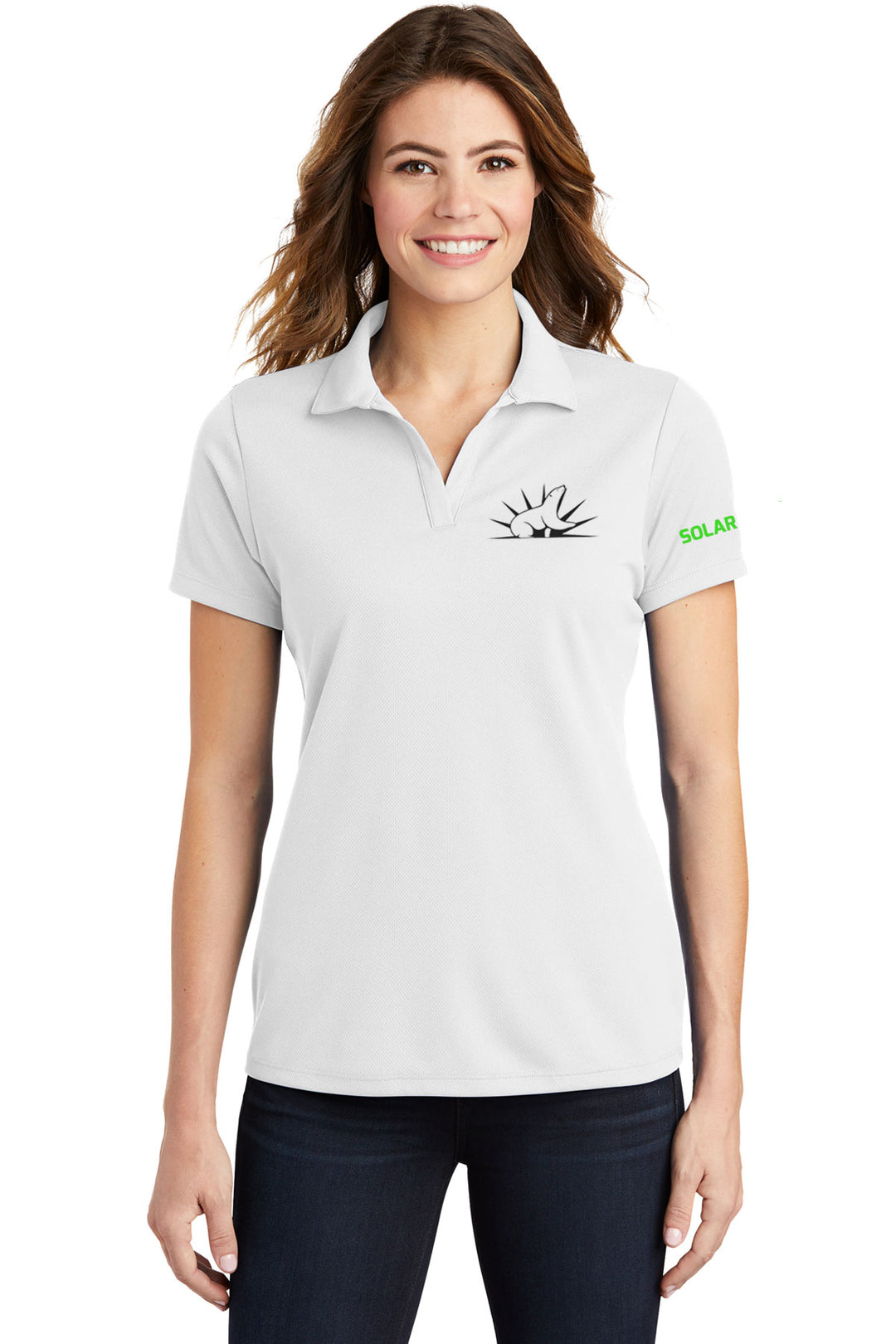 Ladies PosiCharge RacerMesh Polo