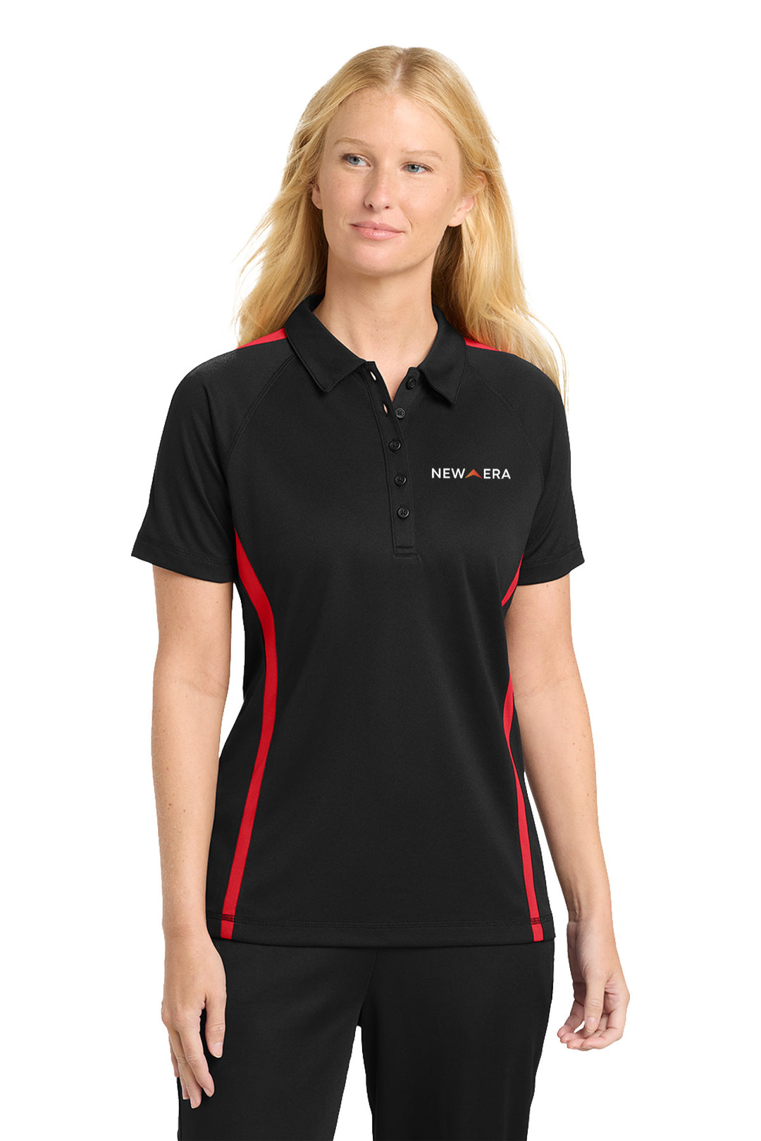 Ladies PosiCharge Micro-Mesh Colorblock Polo