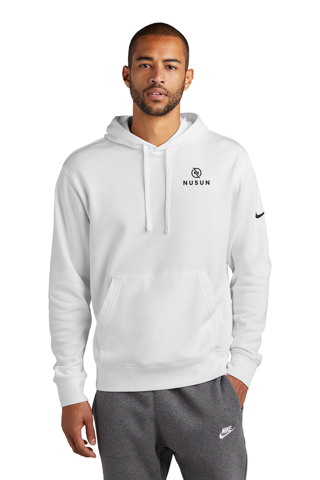 Club Fleece Sleeve Swoosh Pullover Hoodie