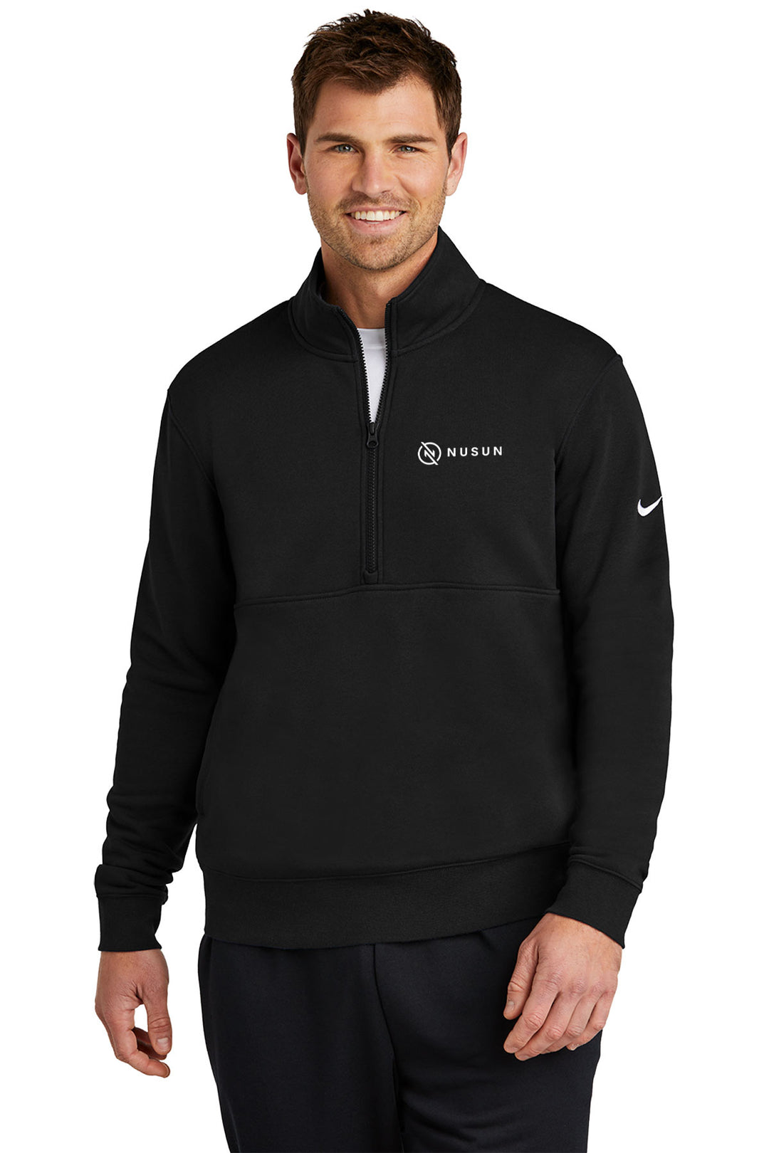 Club Fleece Sleeve Swoosh 1/2-Zip