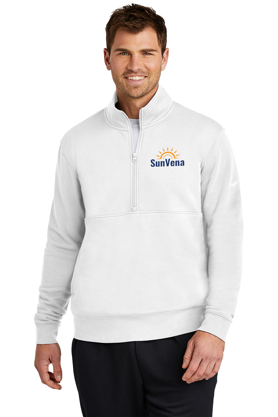 Club Fleece Sleeve Swoosh 1/2-Zip