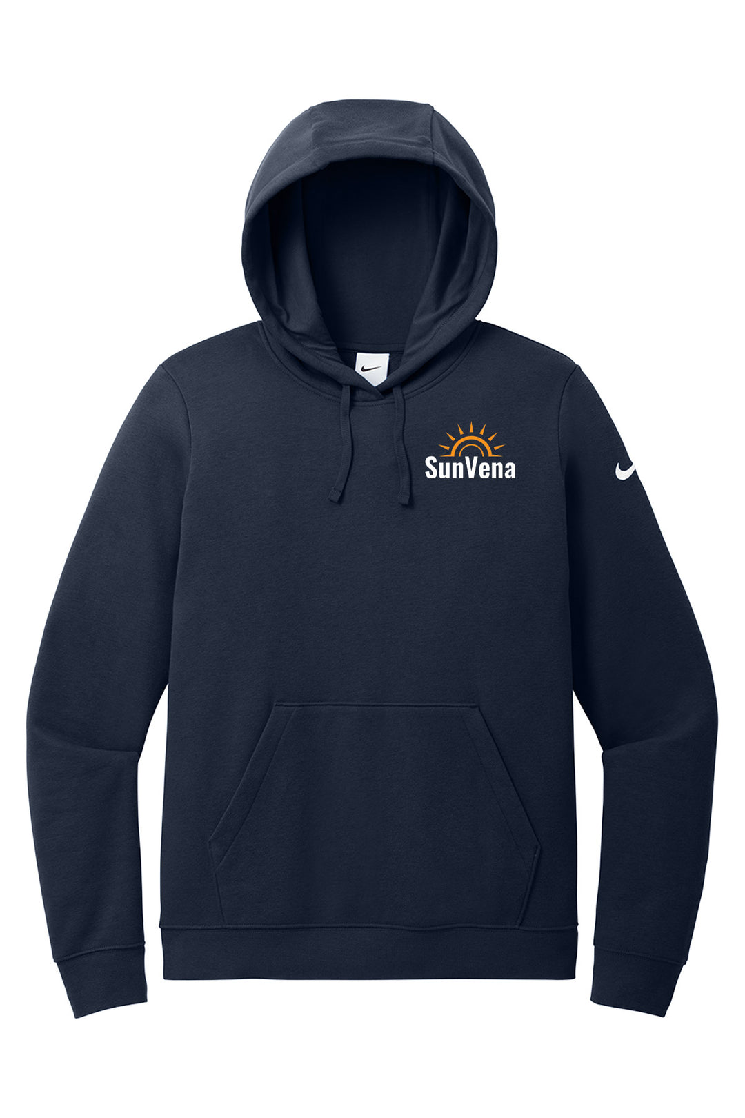 Ladies Club Fleece Sleeve Swoosh Pullover Hoodie