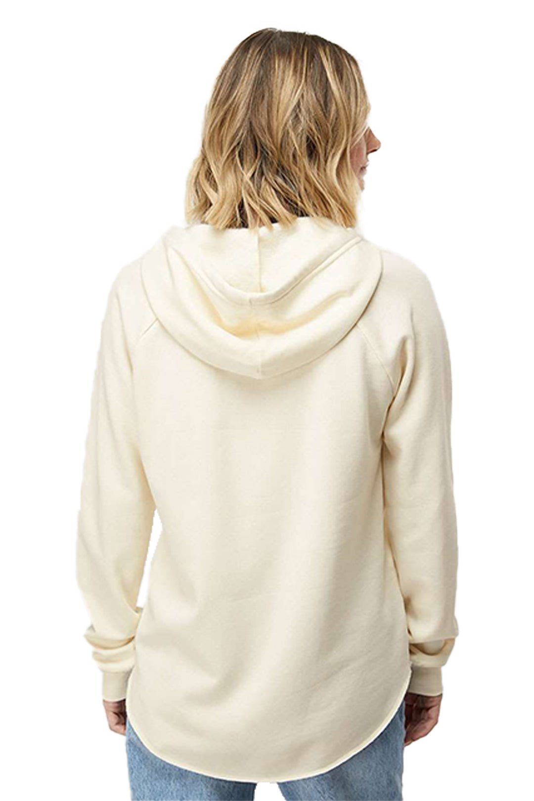 Ladies Lightweight California Wave Wash Hooded Sweatshirt