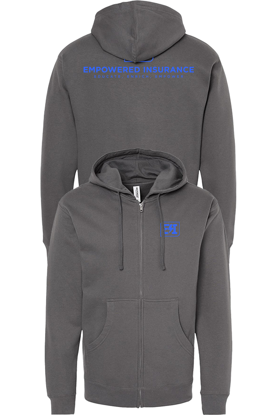 Midweight Full-Zip Hooded Sweatshirt