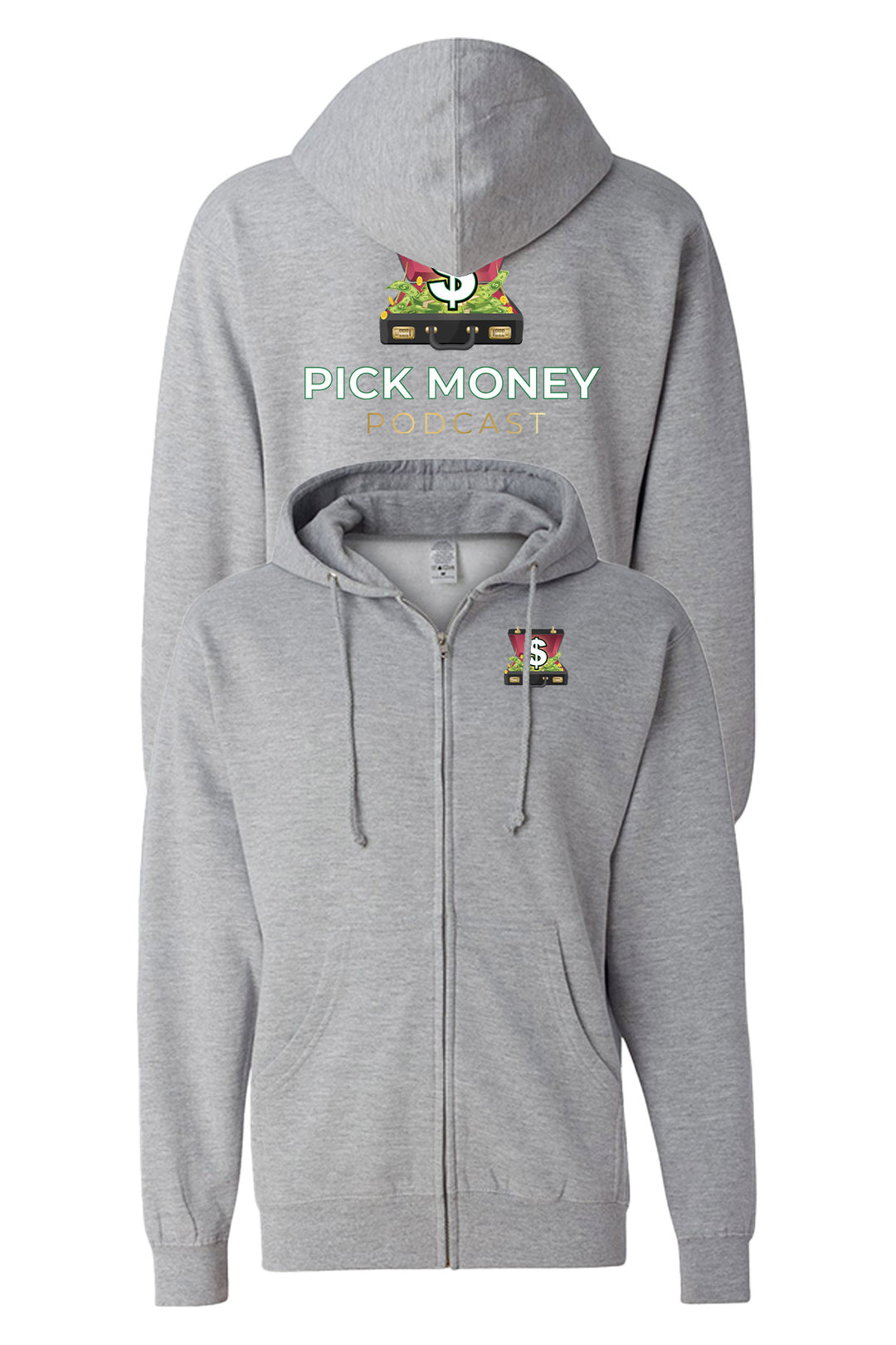 Midweight Full-Zip Hooded Sweatshirt