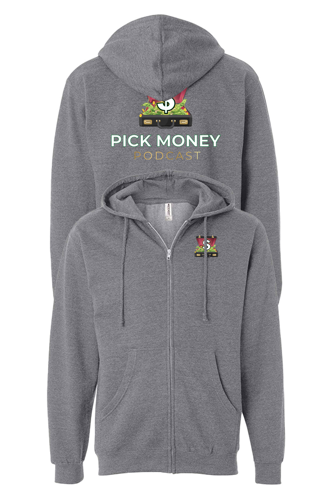 Midweight Full-Zip Hooded Sweatshirt