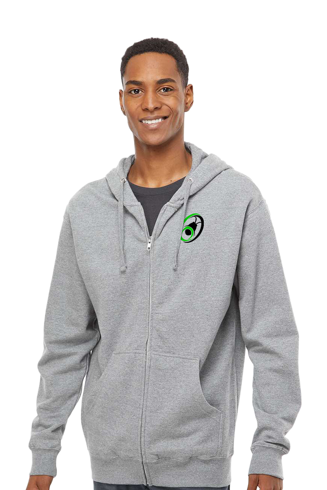 Midweight Full-Zip Hooded Sweatshirt