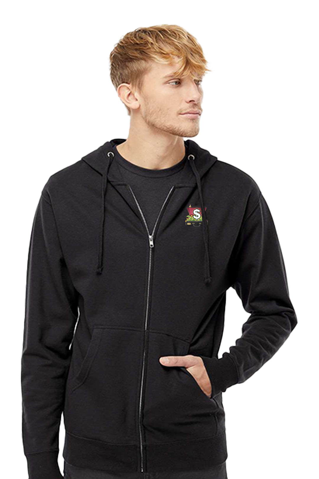 Midweight Full-Zip Hooded Sweatshirt