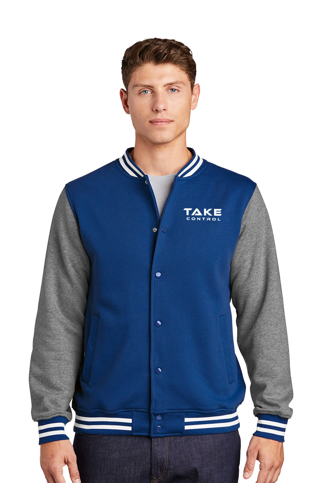 Fleece Letterman Jacket