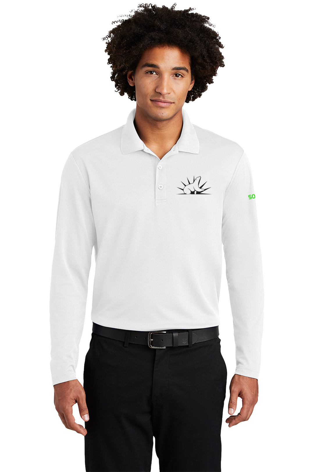 PosiCharge RacerMesh Long Sleeve Polo