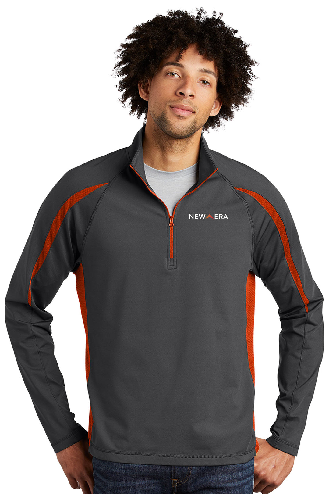 Sport-Wick Stretch 1/2-Zip Colorblock Pullover