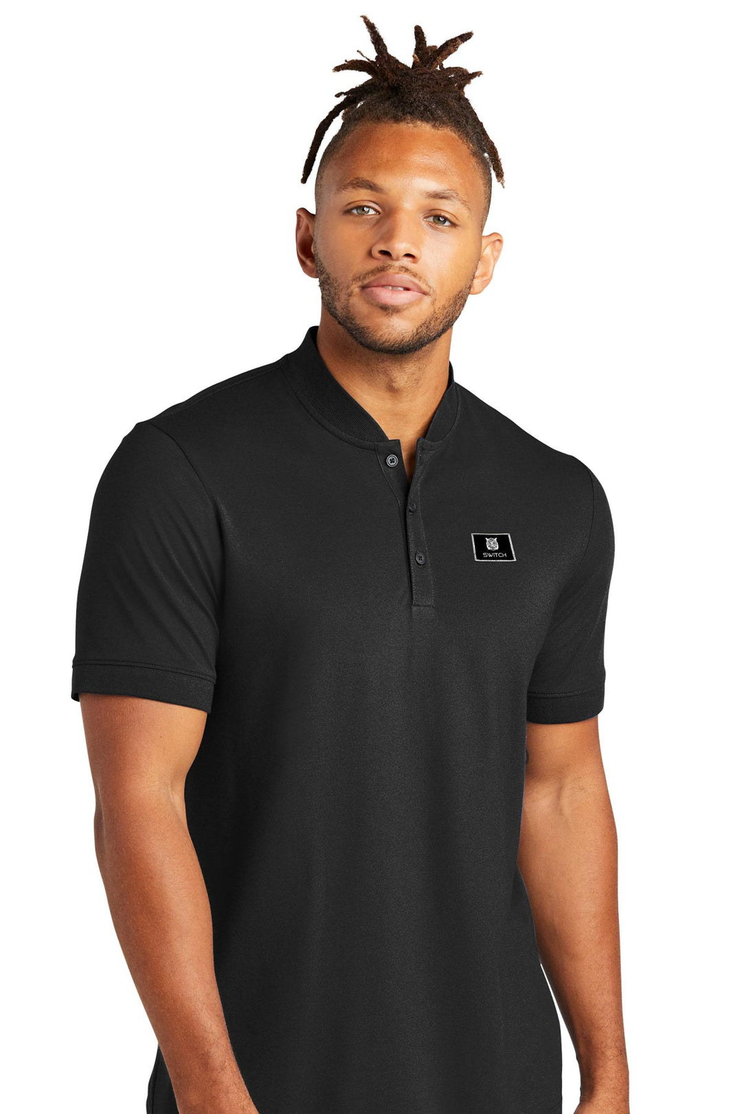 Stretch Pique Henley