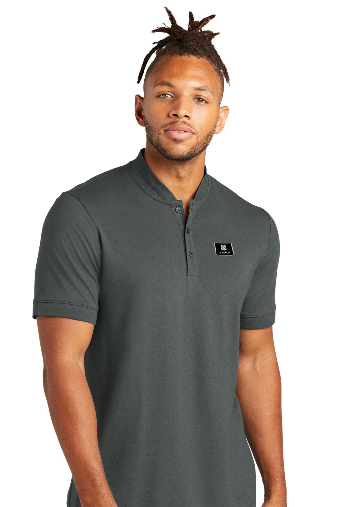 Stretch Pique Henley