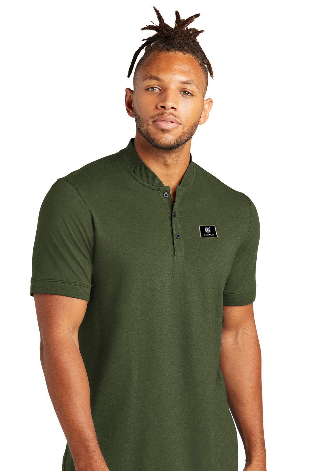 Stretch Pique Henley