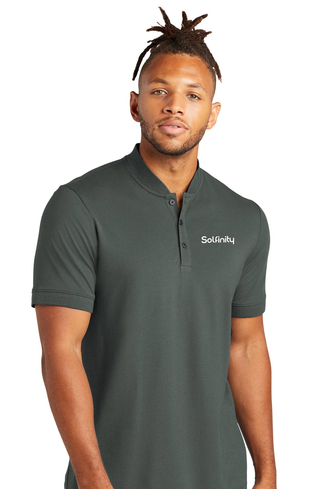 Stretch Pique Henley