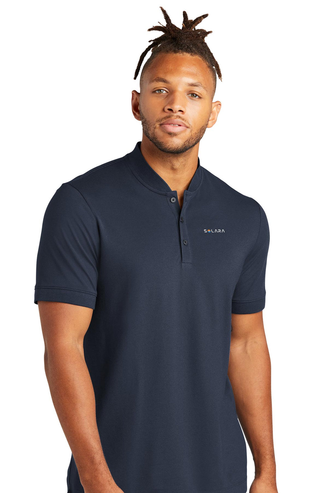 Stretch Pique Henley
