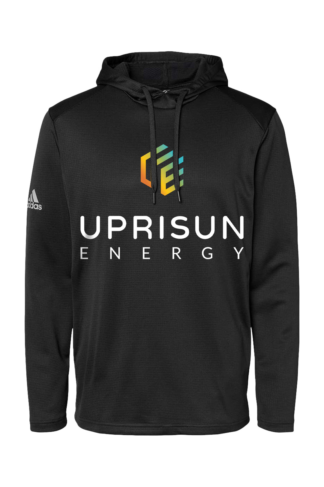 Textured Mixed Media Hooded Sweatshirt