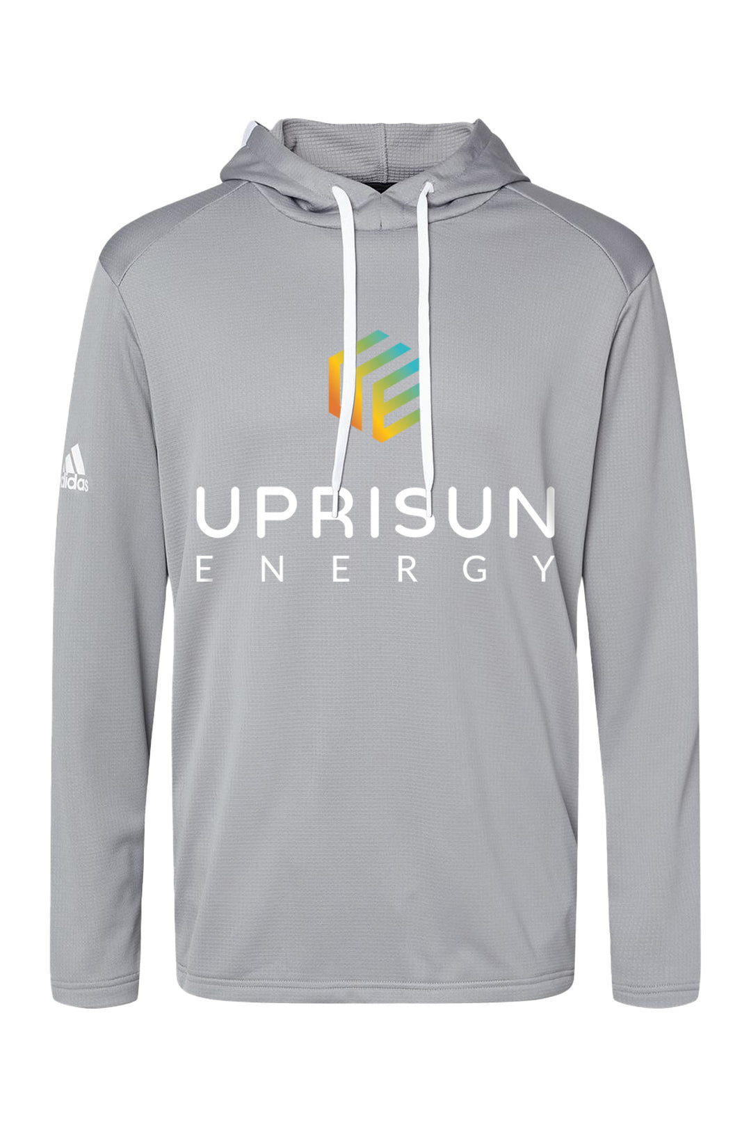 Textured Mixed Media Hooded Sweatshirt