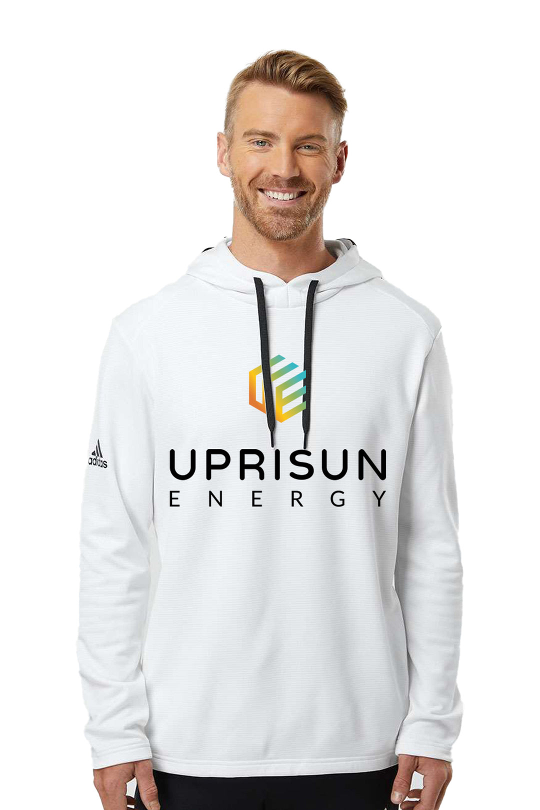 Textured Mixed Media Hooded Sweatshirt