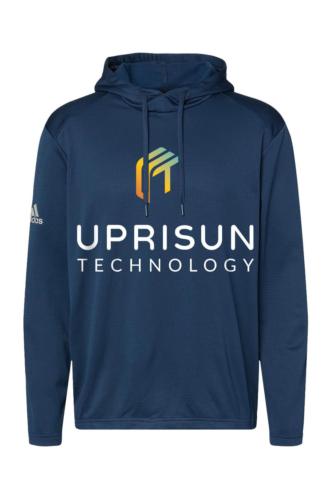 Textured Mixed Media Hooded Sweatshirt